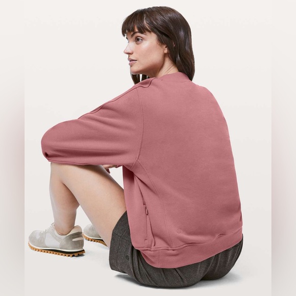Lululemon Chill On Pullover Quicksand Pink Size 6 - Picture 8 of 10
